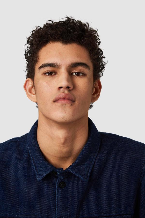 Angus Shirt 2.0 in Indigo Panama - Image 3