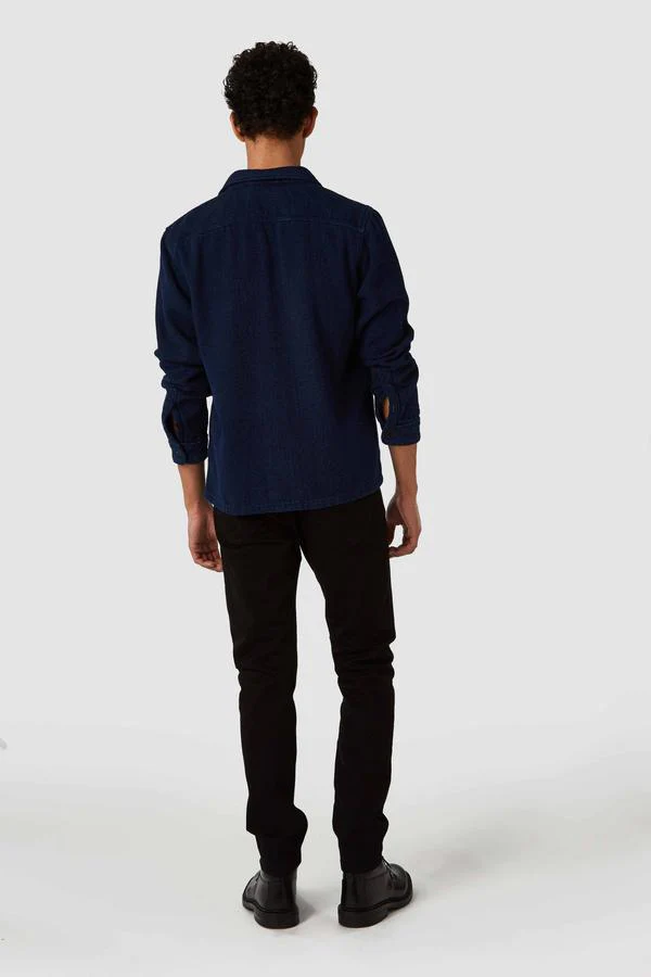Angus Shirt 2.0 in Indigo Panama - Image 6