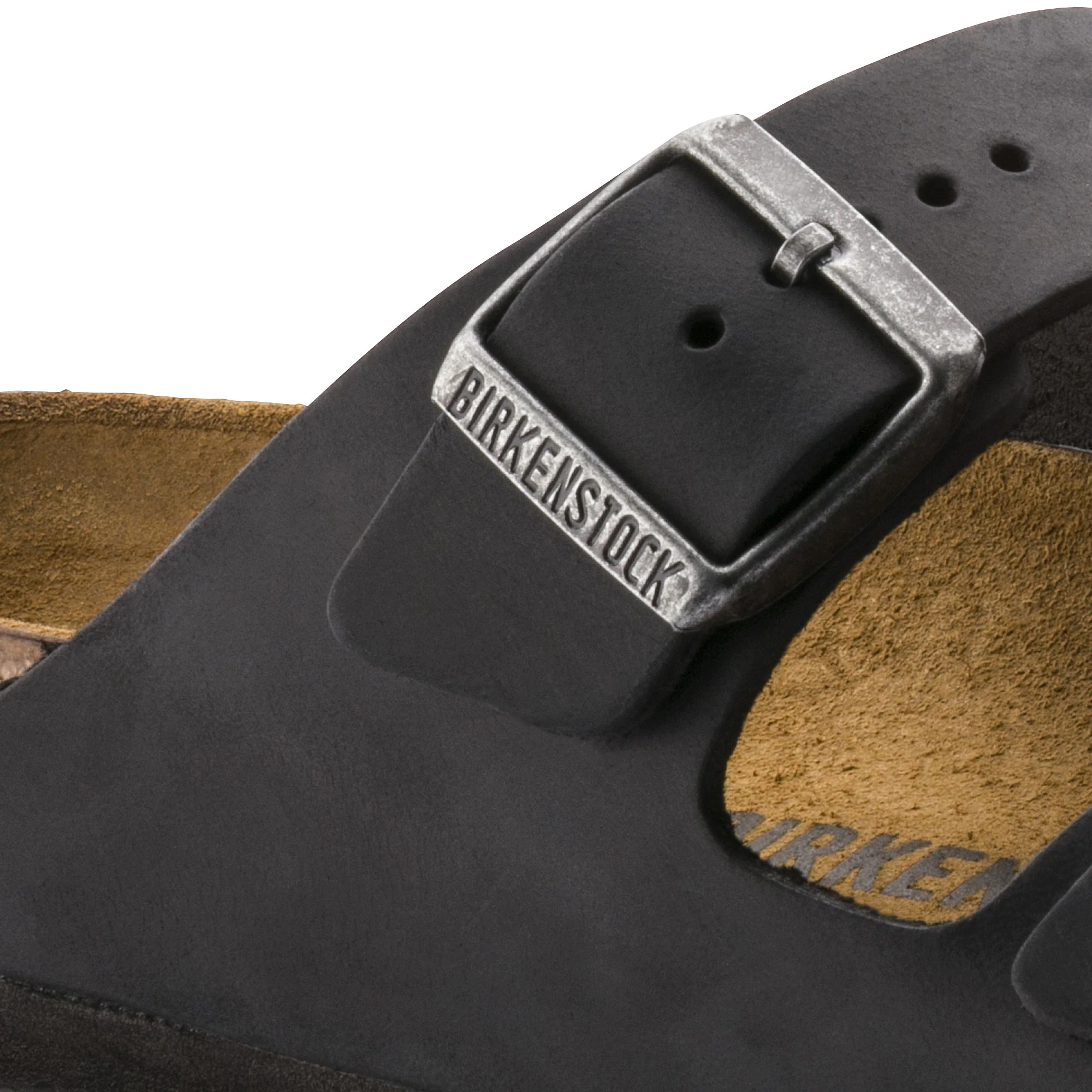 Arizona Oiled Leather in Black (Classic Footbed - Suede Lined) - Image 12