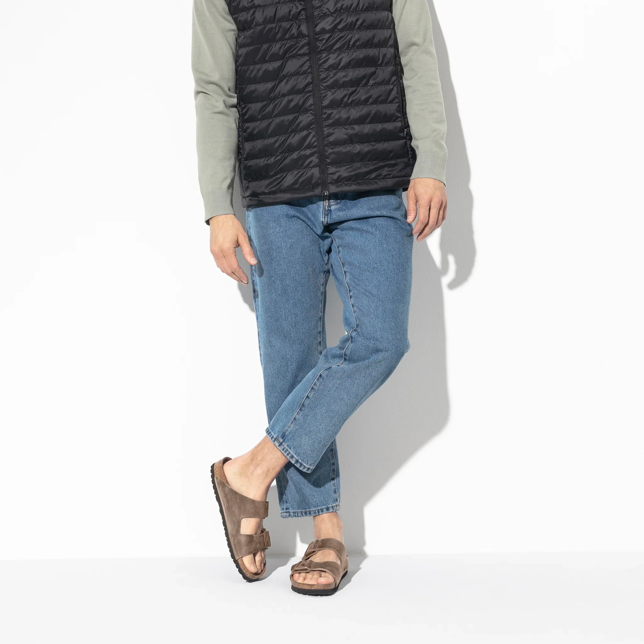 Arizona Oiled Leather in Tabacco Brown (Classic Footbed - Suede Lined) - Image 5