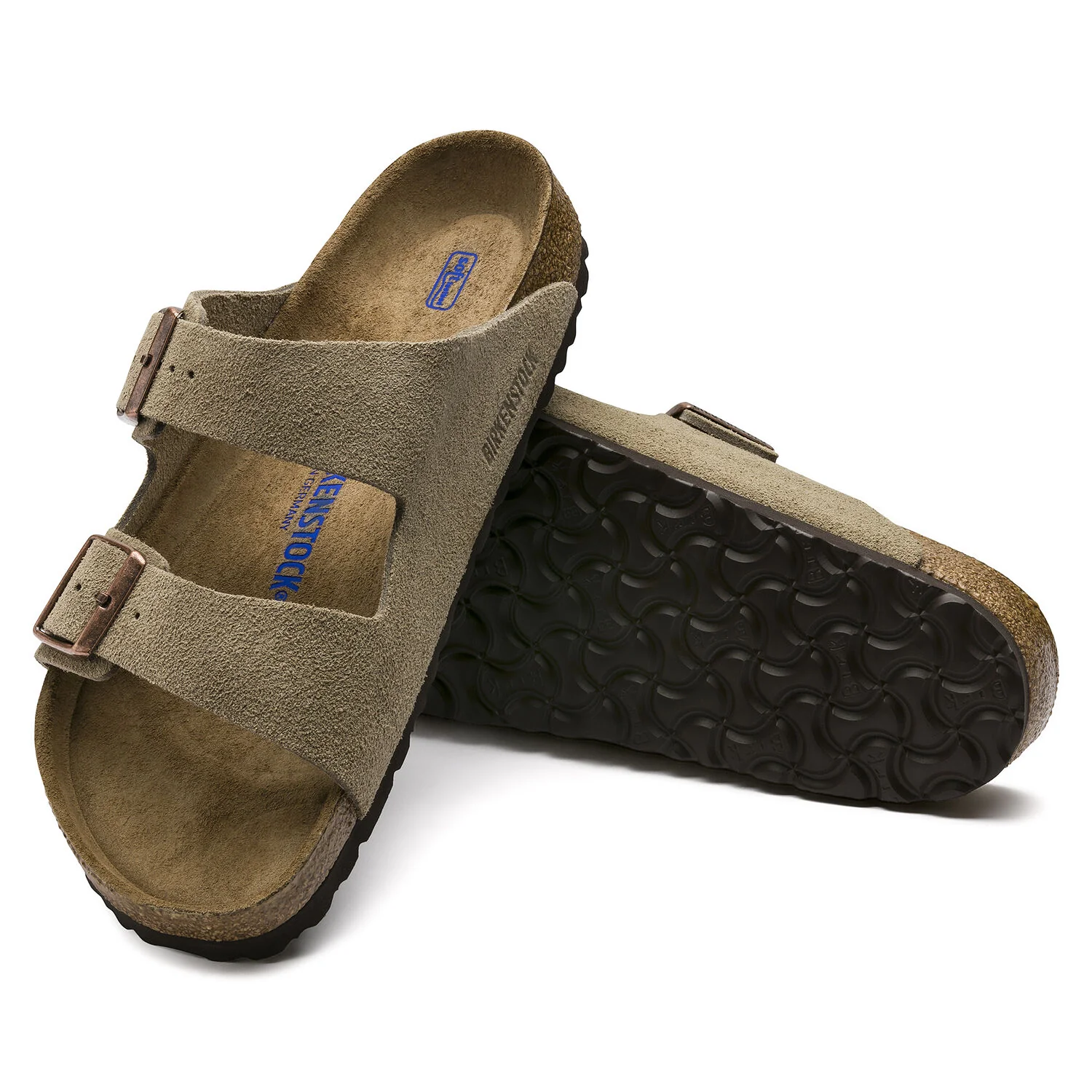 Arizona Suede Leather in Taupe (Soft Footbed) - Image 7