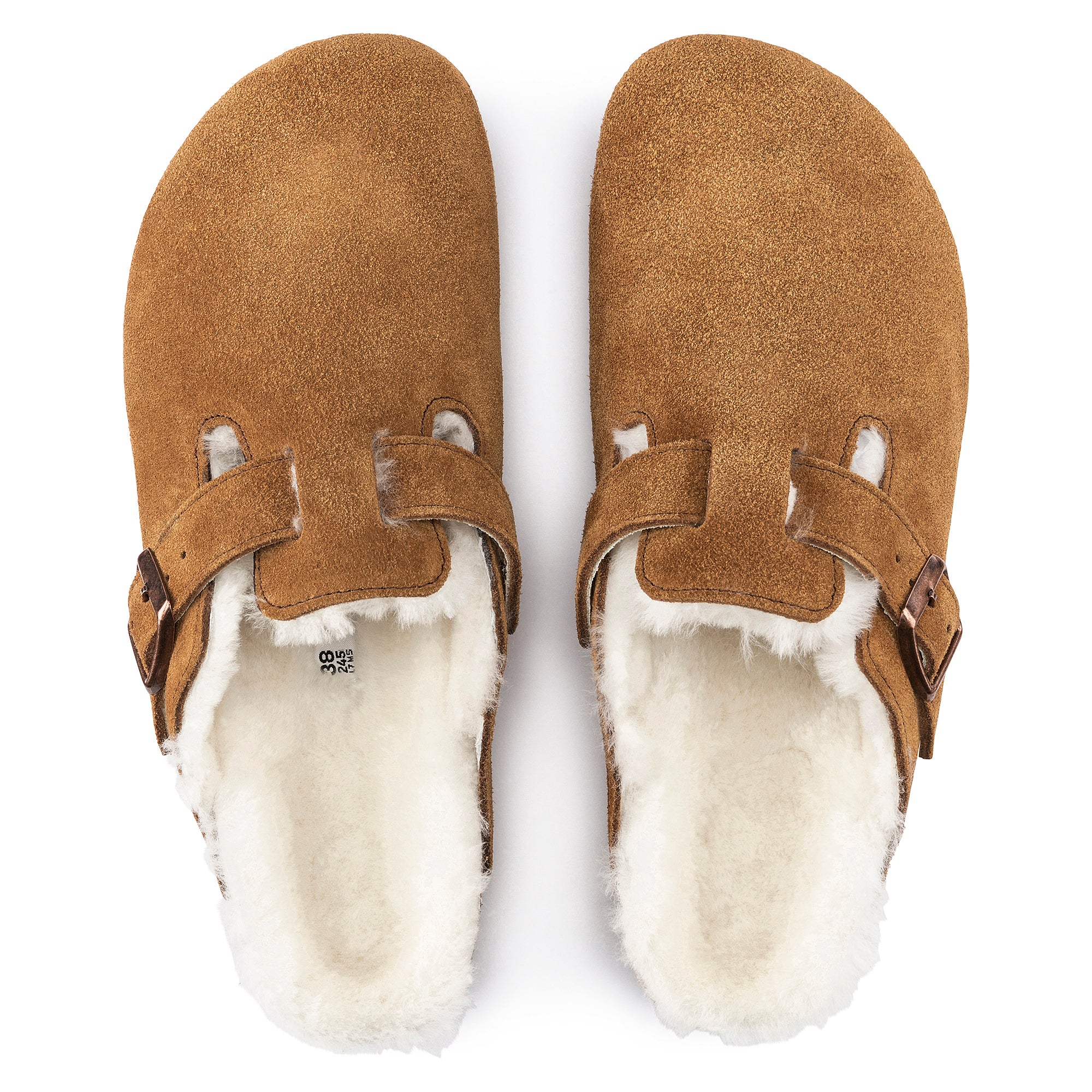 Boston Suede Leather/Shearling in Mink - Image 12