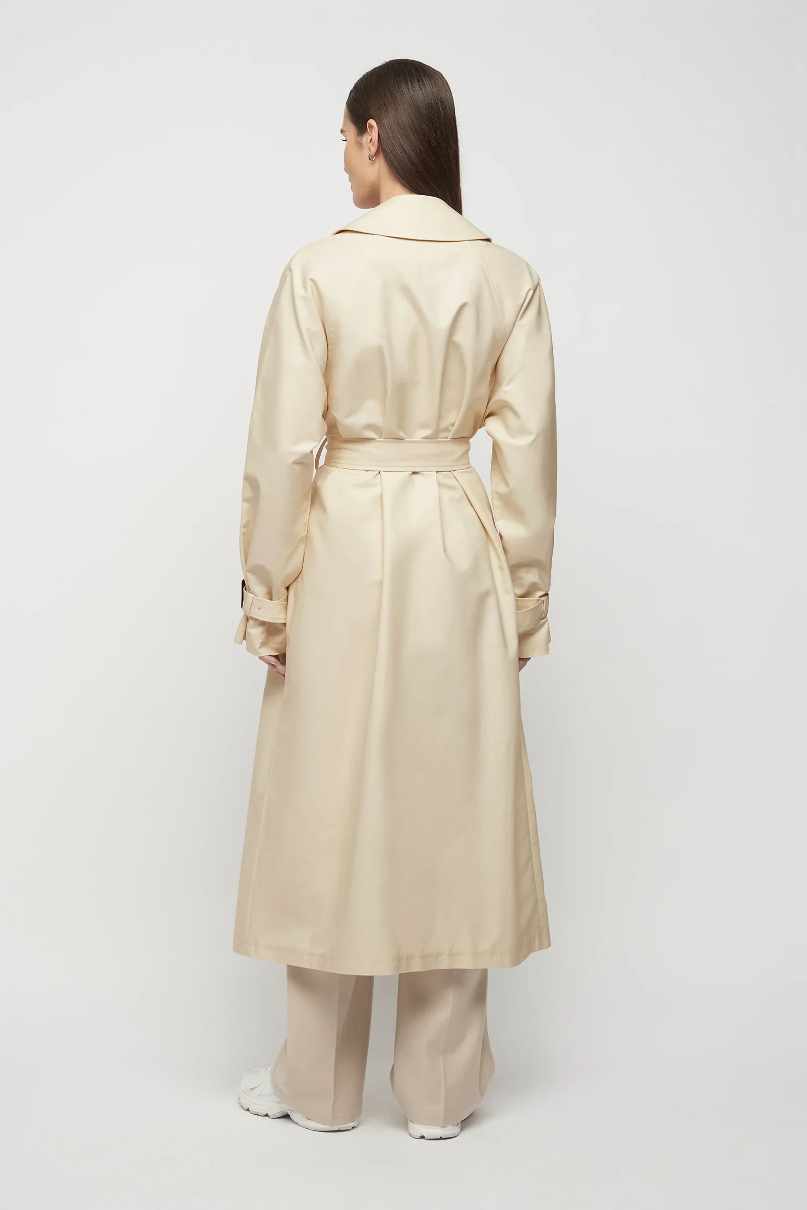 Browne Oversized Trench Coat in Bone - Image 3