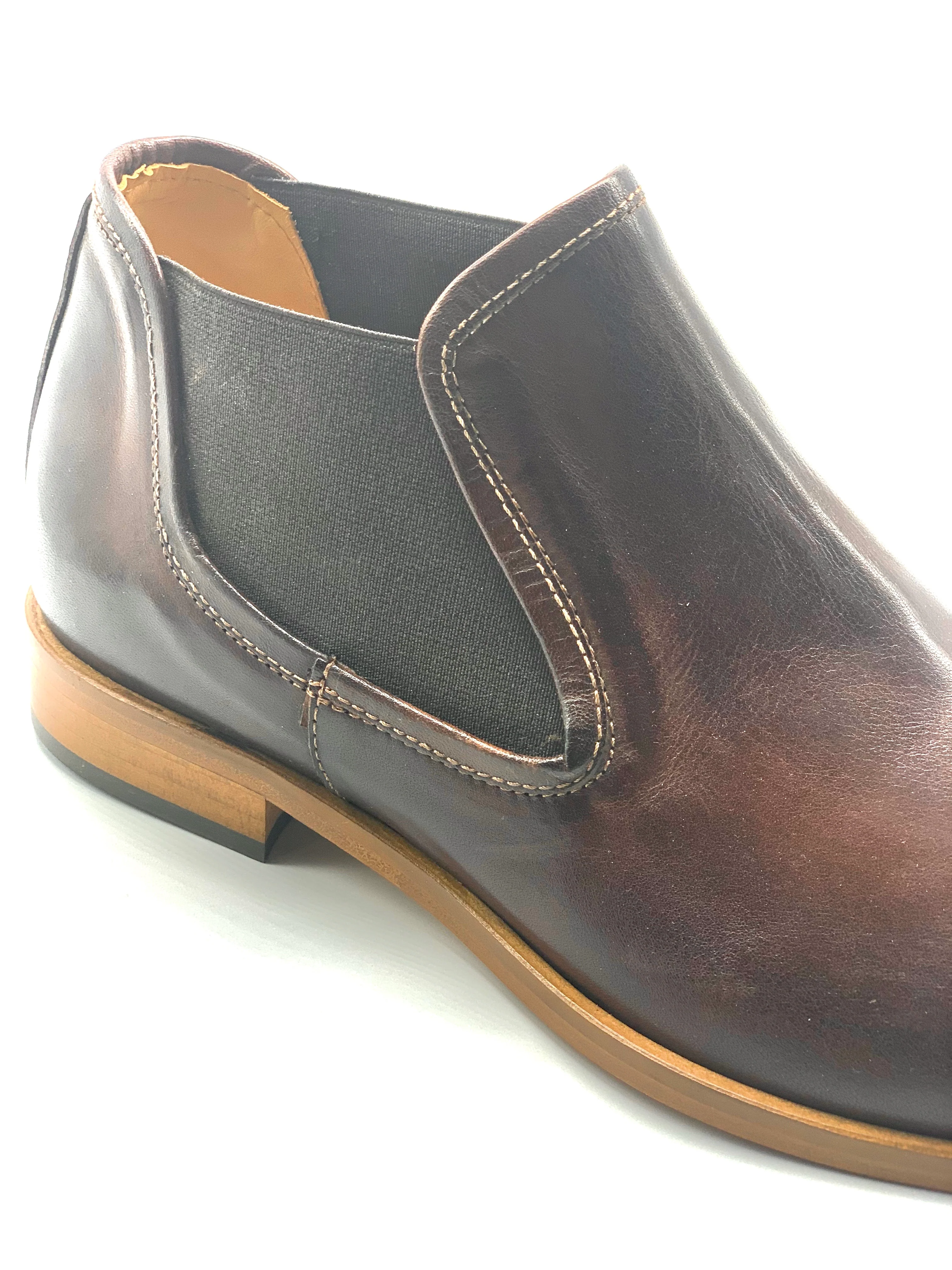 3651 Men's Italian brandy Leather Boots - Image 3