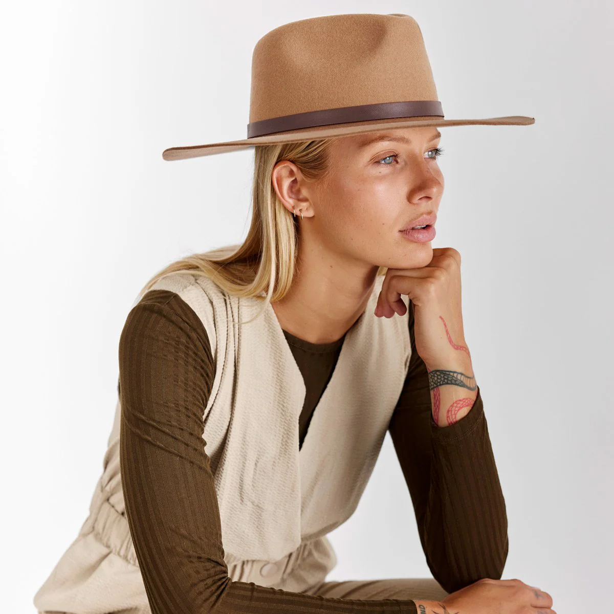 No Stopping Us Hat in Camel - Image 4