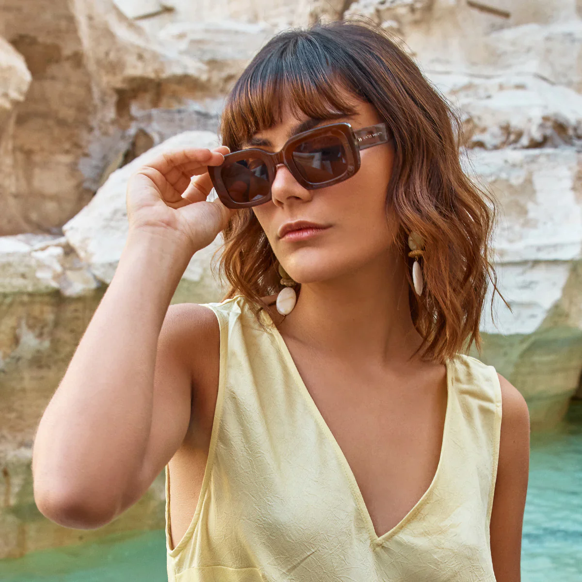 Unyielding Sunglasses in Brown - Image 11