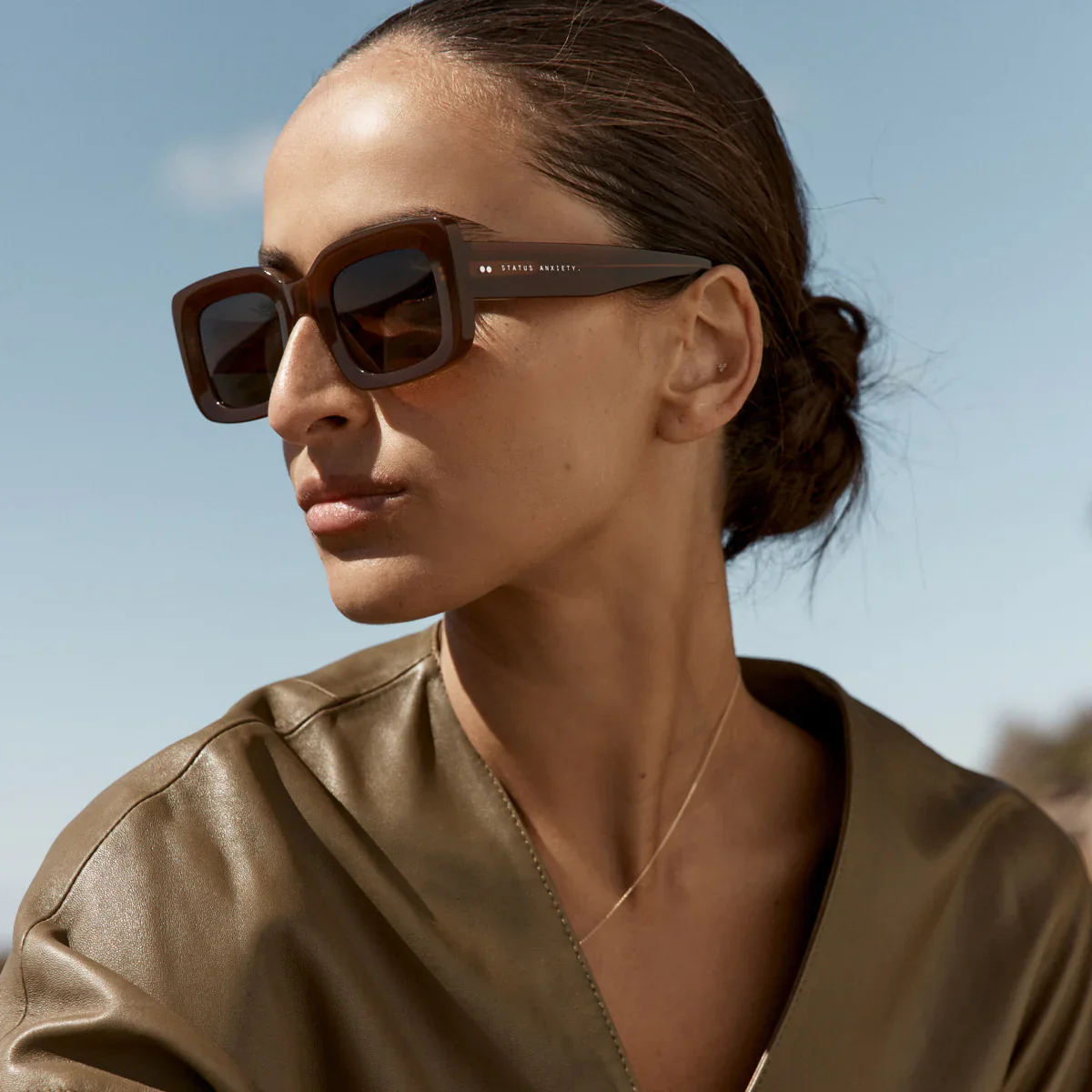 Unyielding Sunglasses in Brown - Image 13