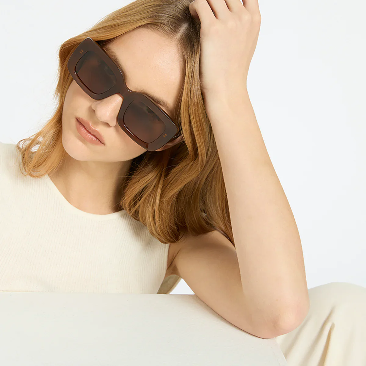 Unyielding Sunglasses in Brown - Image 8